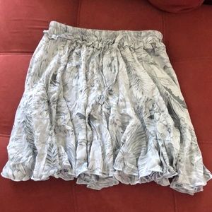 High waisted ruffles mini skort